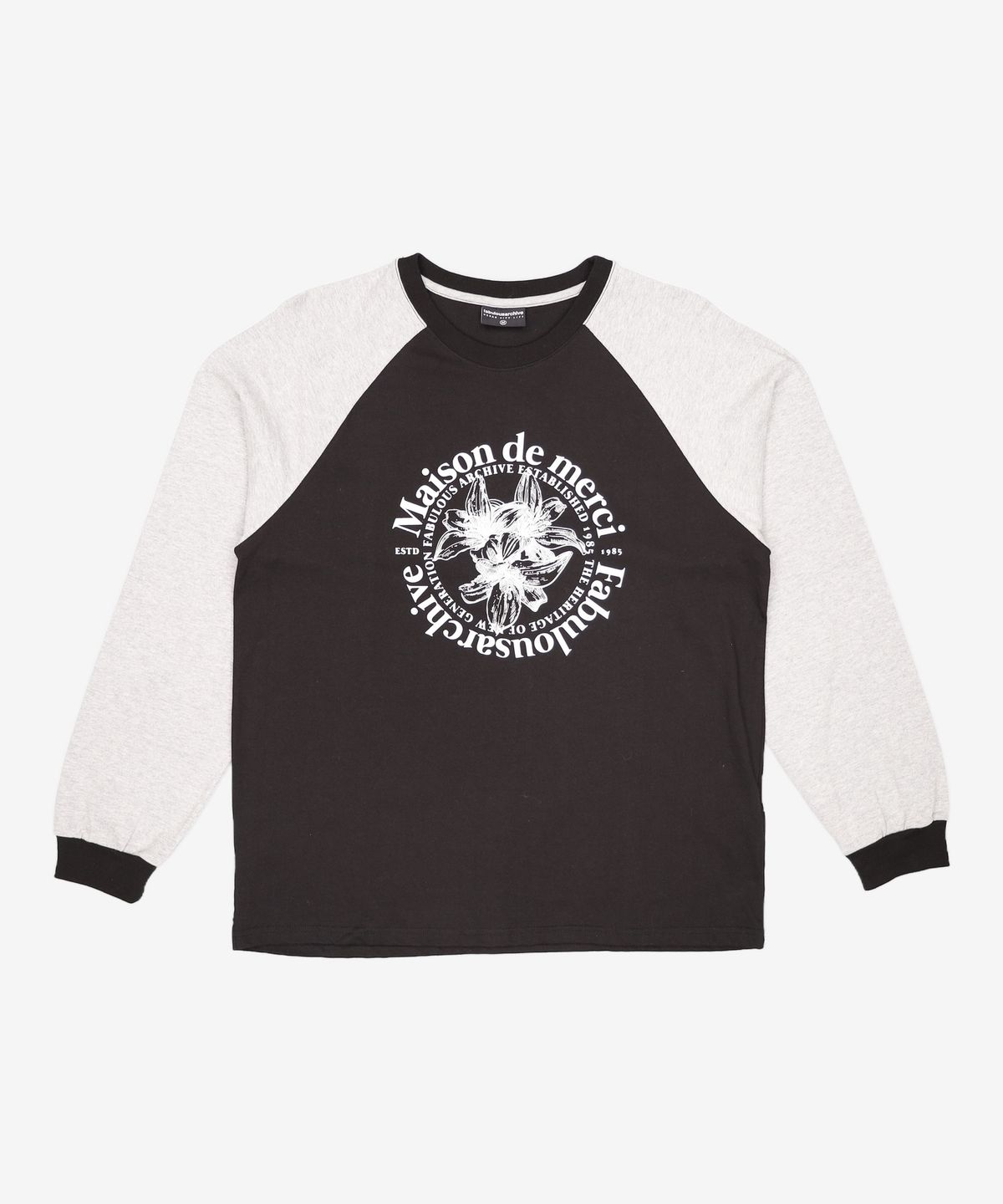 라 메종 스튜디오(LA MAISON STUDIO) UNISEX 르리스 라글란 롱 슬리브 멜란그레이(FCC3TS480M) M