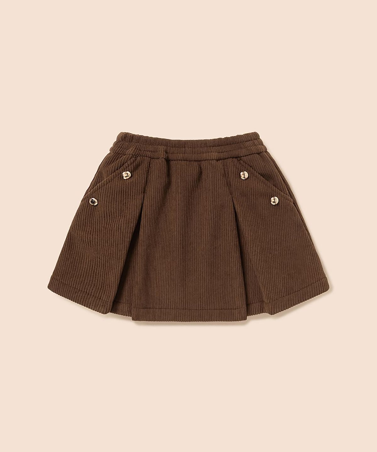 빈폴 키즈(BEANPOLE KIDS) 인조 밍크 본딩 코듀로이 스커트  브라운 (BI6X27G01D)