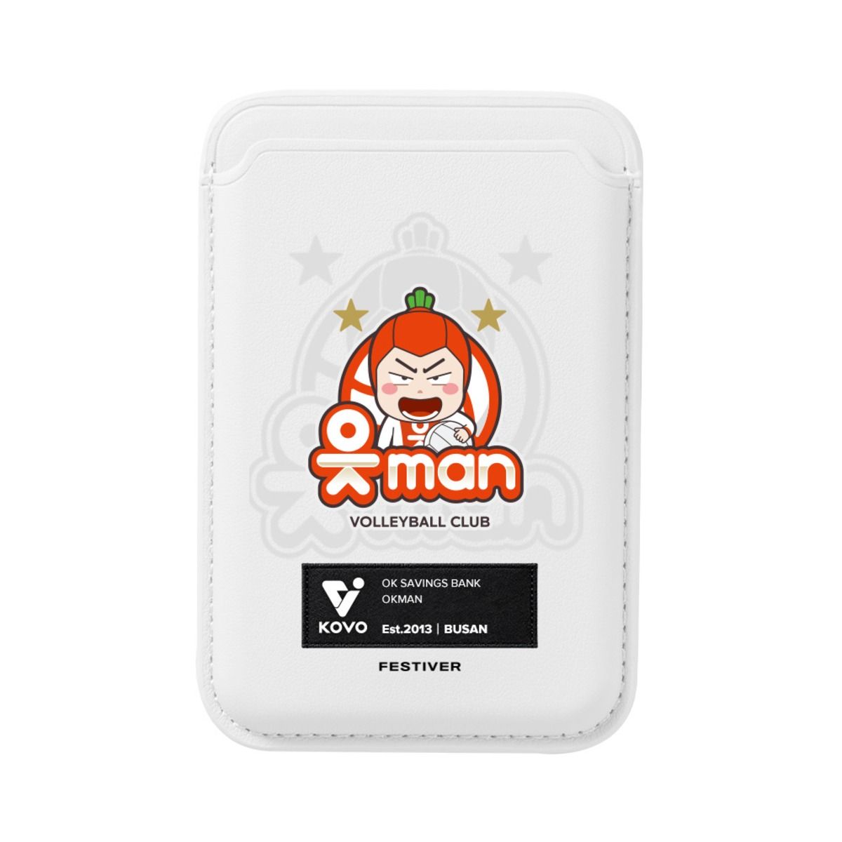 페스티버(FESTIVER) KOVO OK저축은행 읏맨 라벨 맥세이프 카드지갑