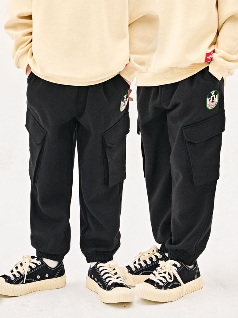 [디즈니]미키 마우스 사선포켓왕기모조거팬츠