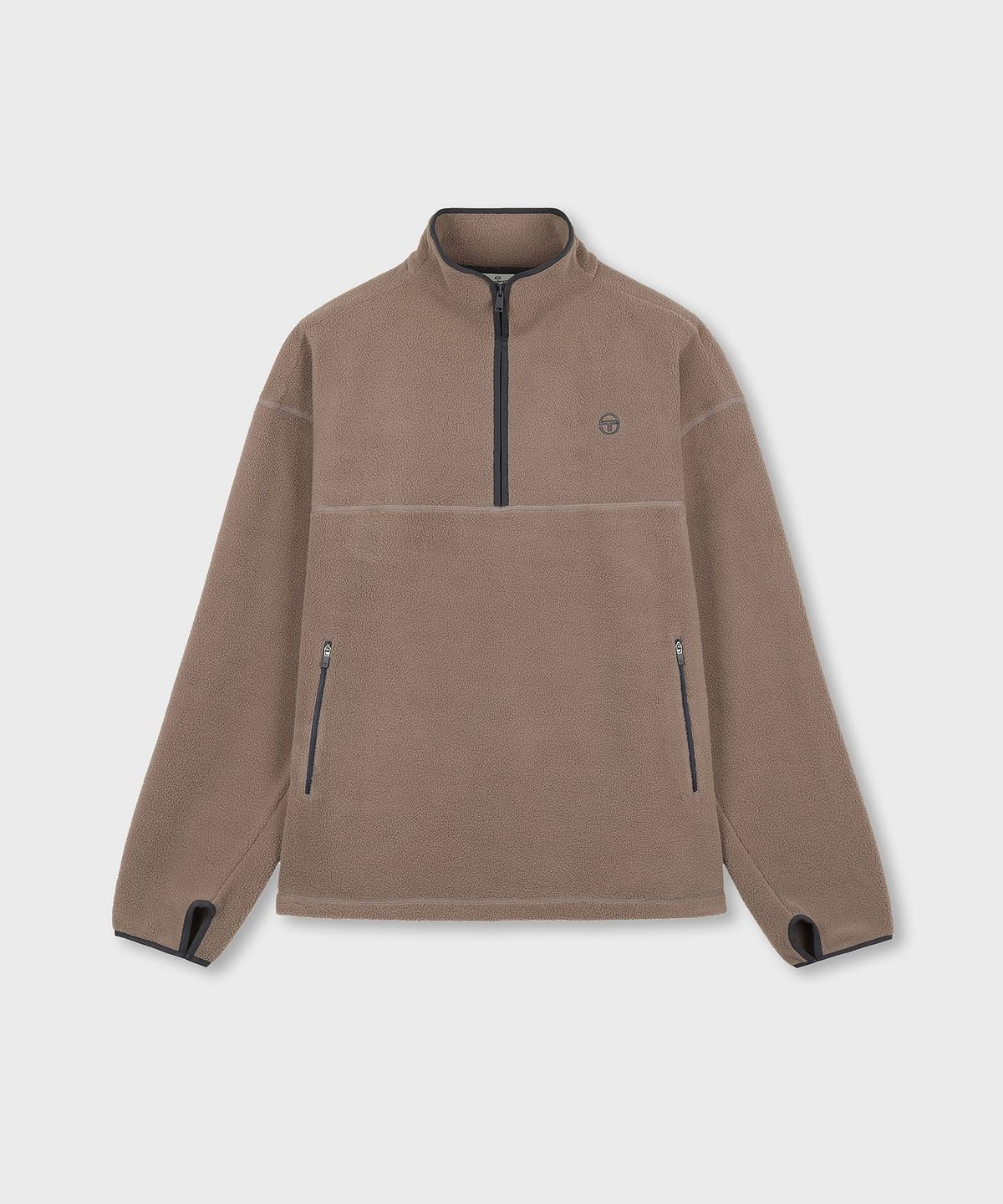 세르지오 타키니(SERGIO TACCHINI) U 쿠쉬웜 셰르파 플리스 하프집 (D.Sand)