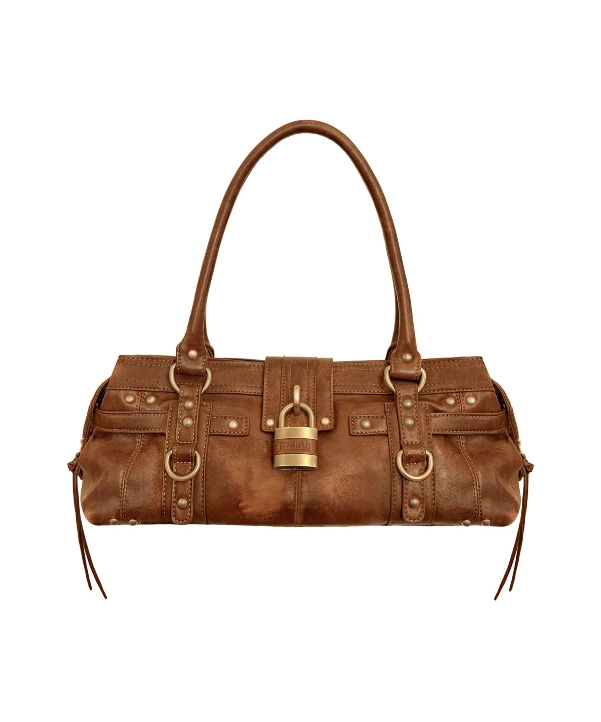 파시온(PASION) 보니 빈티지 버클 백_빈티지 카멜브라운 Bonnie Vintage Buckle Bag_Vintage Caramel Brown