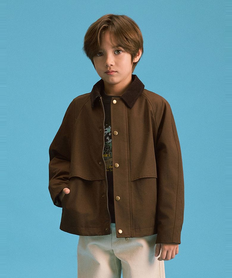 [KIDS] 숏 헌팅 점퍼 브라운 HBJU6FK02W2