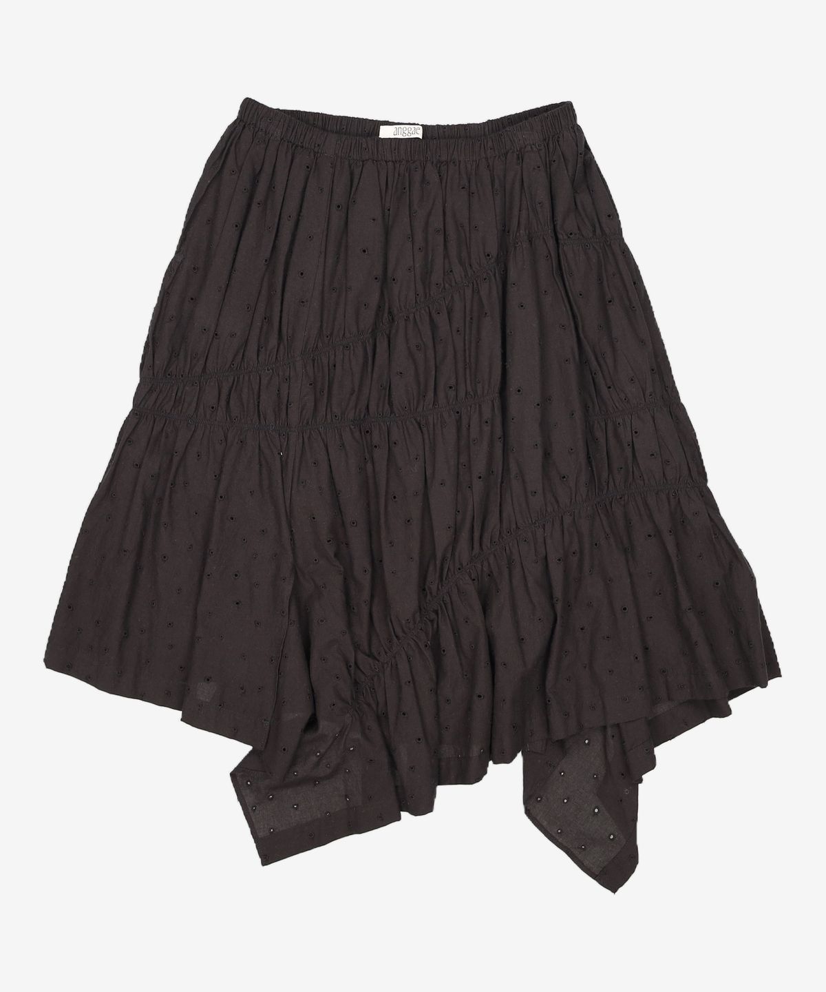 앙개(ANGGAE) Punching Balloon Skirt  Black S