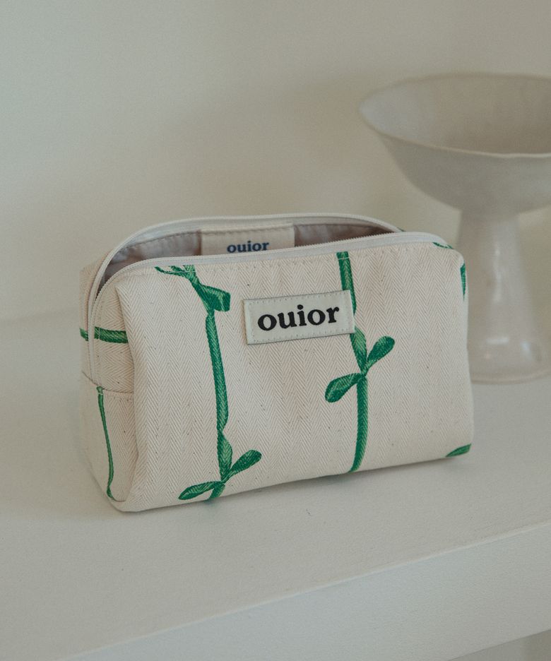 [기프트박스]ouior everyday pouch_ribbon green