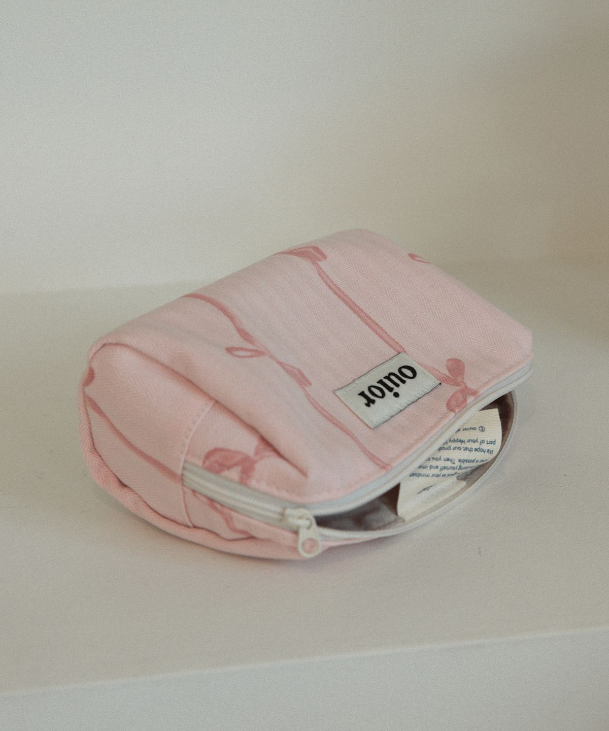 위올(OUIOR) [기프트박스]ouior everyday pouch_ribbon pink