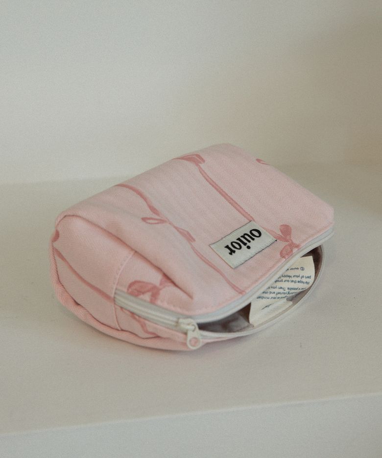 [기프트박스]ouior everyday pouch_ribbon pink
