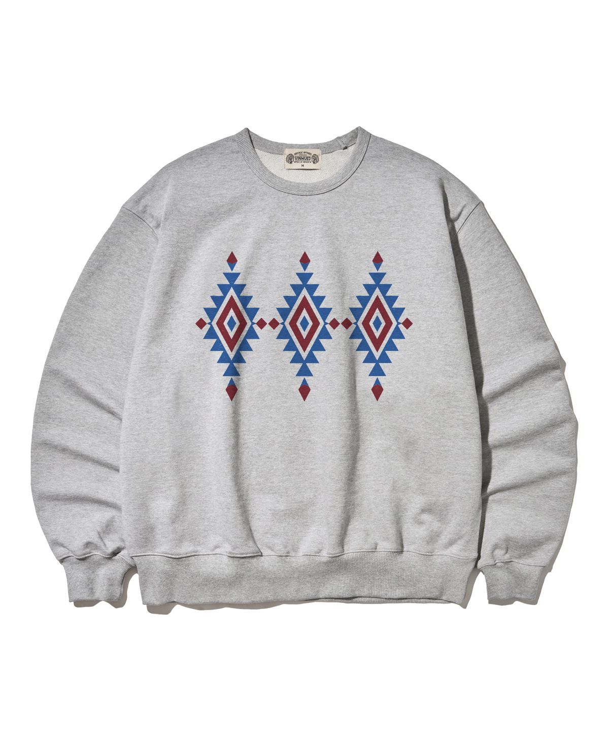 빈웨드(VINWUED) Navajo Pattern 나바호 패턴 빈티지 멜란지 헤비웨이트 스웻셔츠