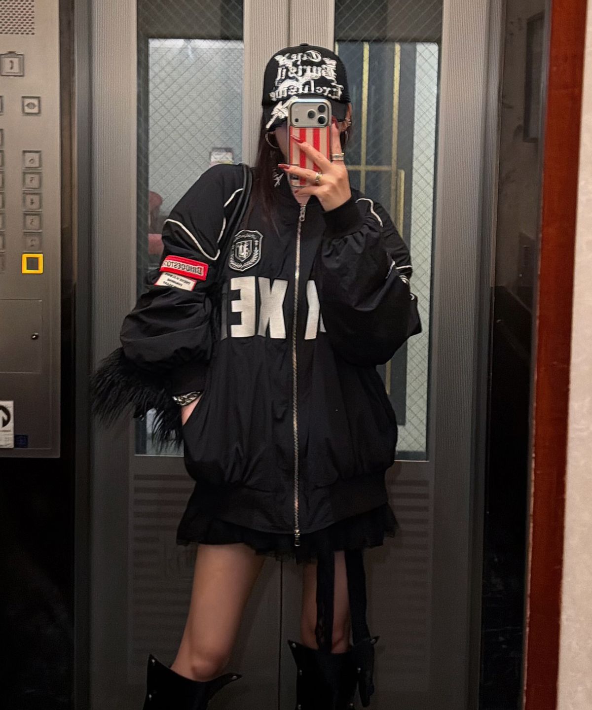 달솜(DALSOM) Racing bomber [ bk ]