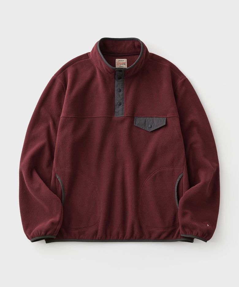 Pennant Fleece Pullover (Burgundy)