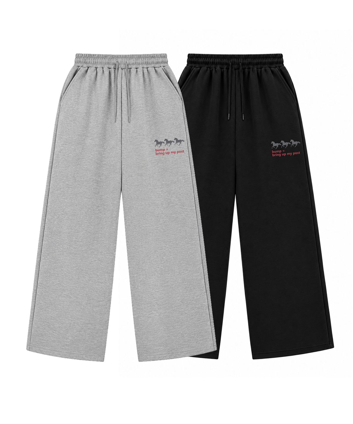 쏘비(SEW-B) [2PACK] 와이드핏 POST 트레이닝 스웨트 팬츠 2Color