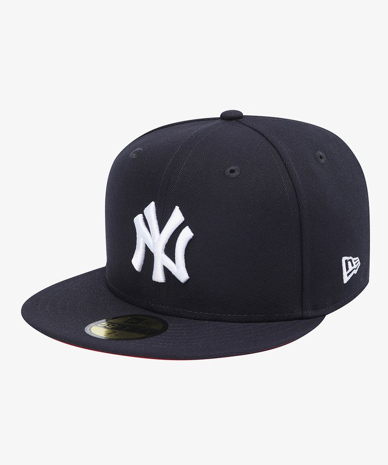 MLB 뉴욕 양키스 월드 시리즈 패치 피티드캡 네이비/스칼렛 15411772