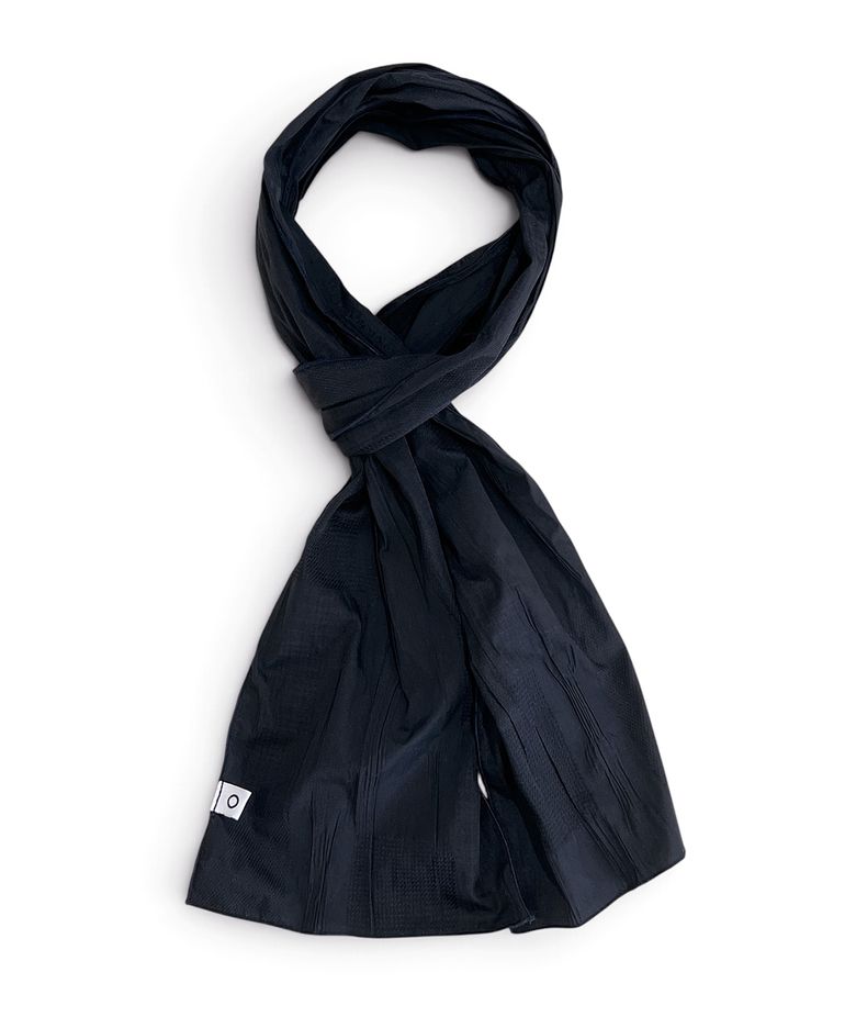 O Logo Collage Pattern Scarf / Black