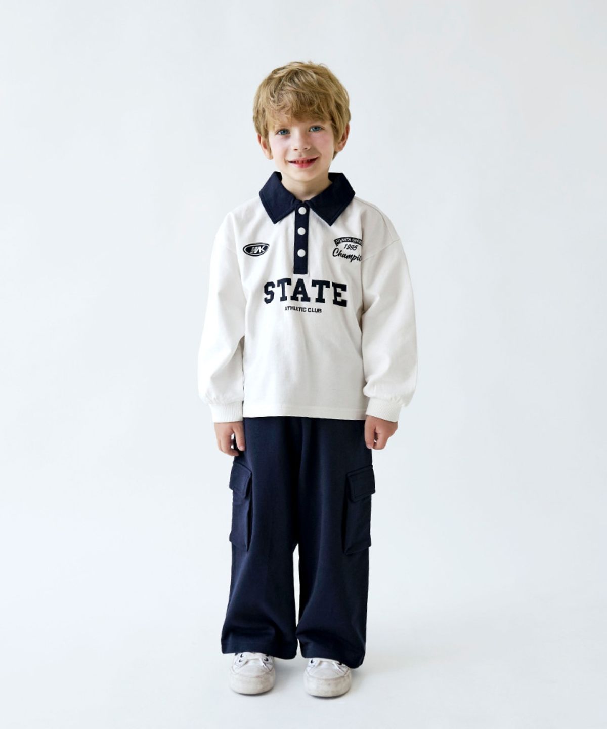 월튼키즈(WALTON KIDS) 버튼카라스테이트상하복