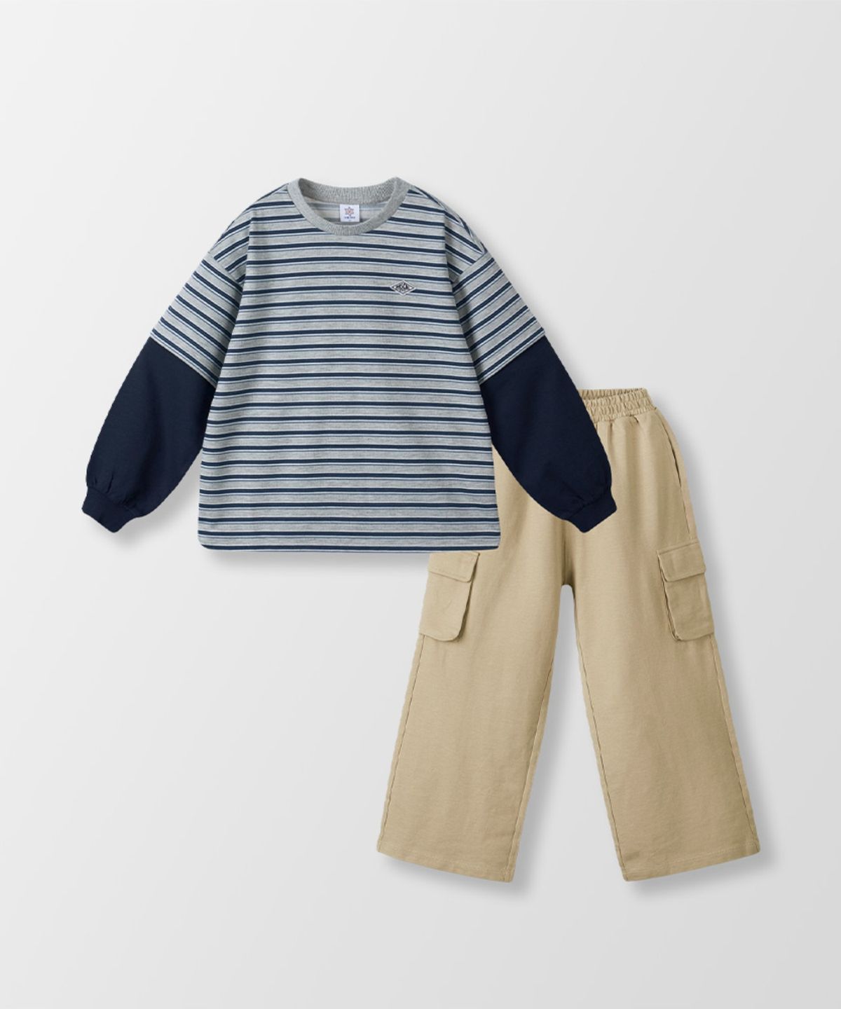 월튼키즈(WALTON KIDS) 스트라이프레이어드상하복