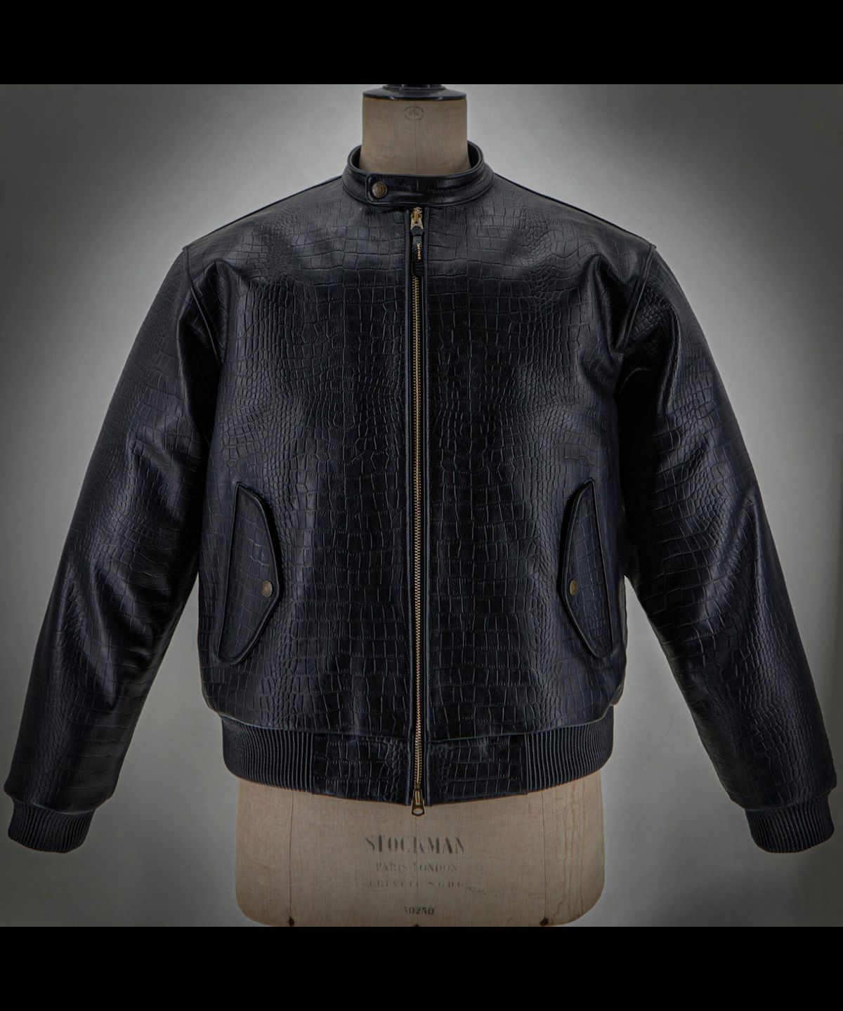 디아프바인(DIAFVINE) DV.LOT 721 Crocodile-Effect Leather Blouson/ Calfskin