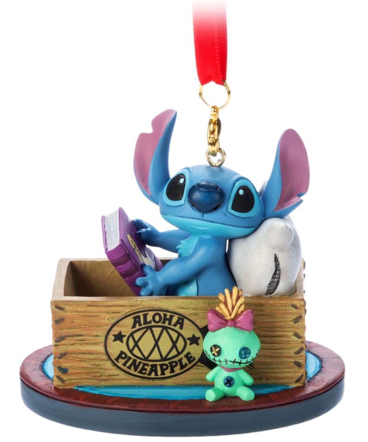 디즈니 스토어(DISNEY STORE) 스티치와 스크럼프 트리 오너먼트 (1000086827)