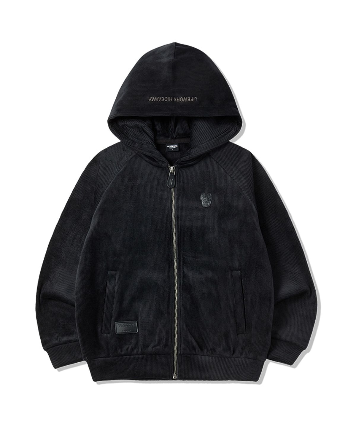 라이프워크 키즈(LIFEWORK KIDS) 키즈) 벨로아 레더 라독 후드 집업