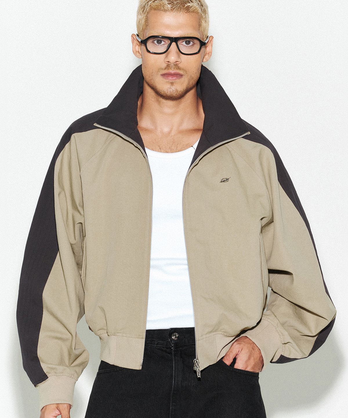 51퍼센트(51PERCENT) Louver track jumper - Beige