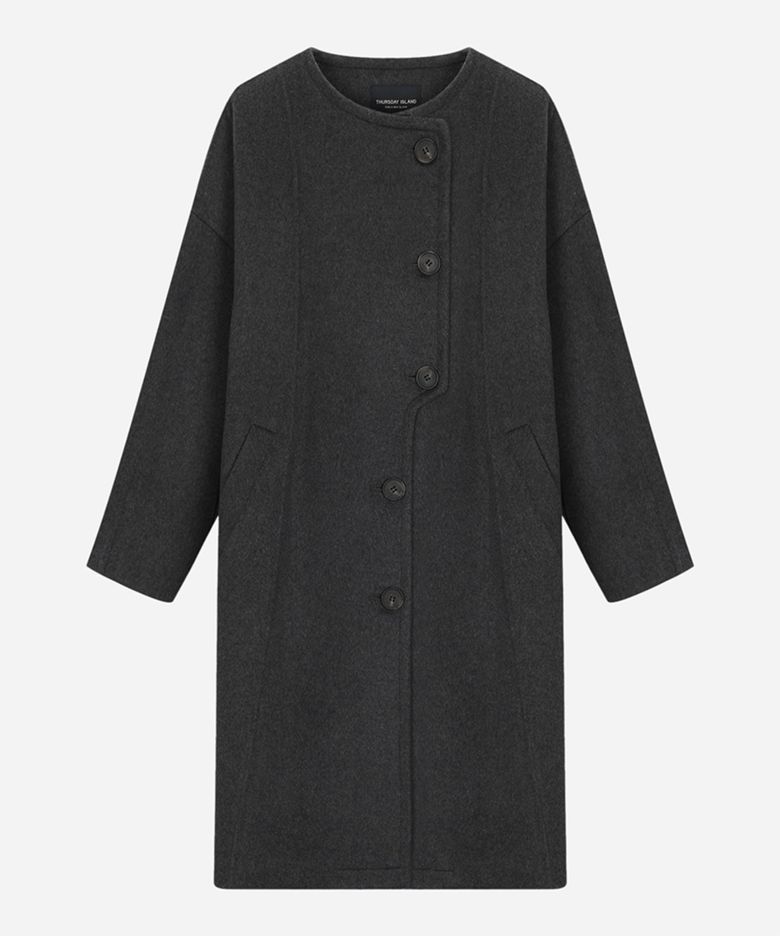 언발란스 핸드메이드 코트_T258MCT343W