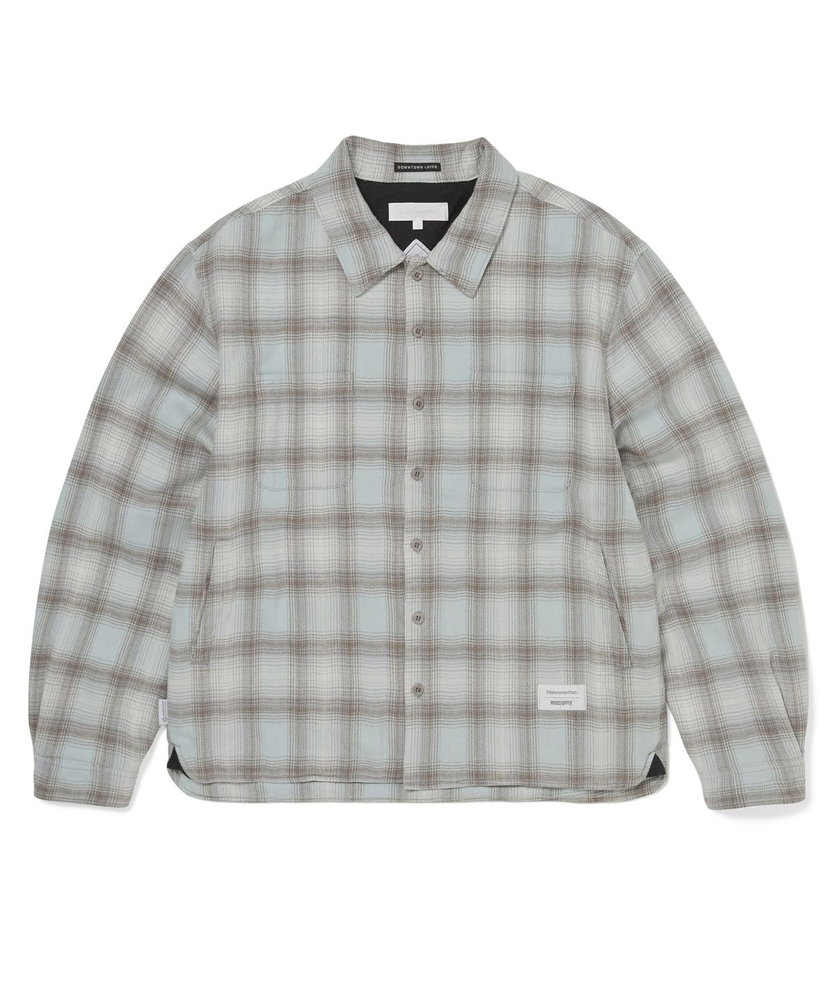 디스이즈네버댓(THISISNEVERTHAT) GORE-TEX WINDSTOPPER Plaid Shirt Light Blue
