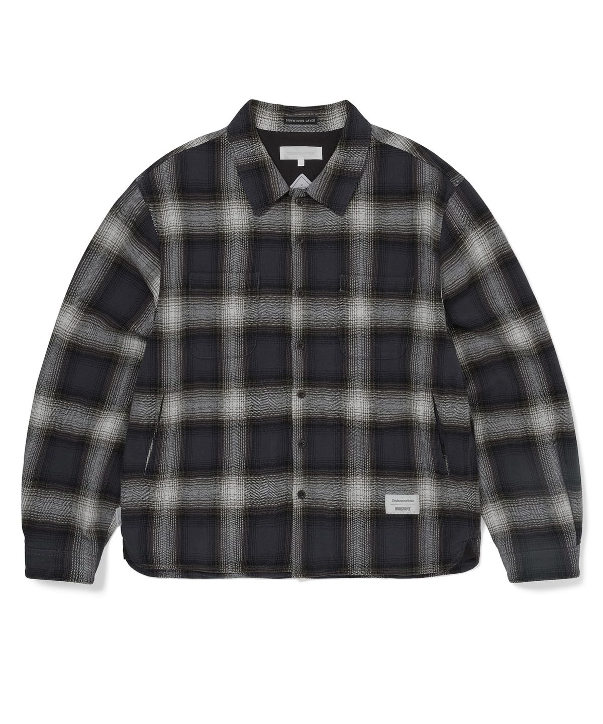디스이즈네버댓(THISISNEVERTHAT) GORE-TEX WINDSTOPPER Plaid Shirt Navy