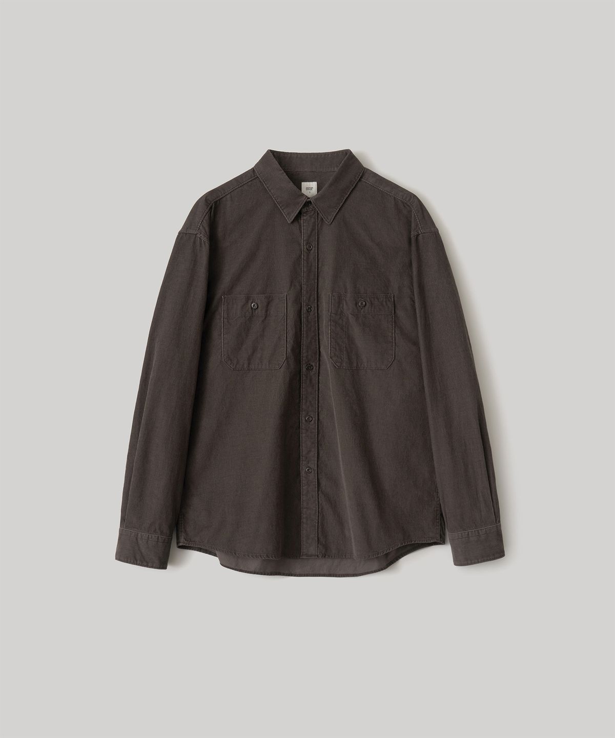 어나더 오피스(ANOTHER OFFICE) Railroad Workshirt (Charcoal Brown)