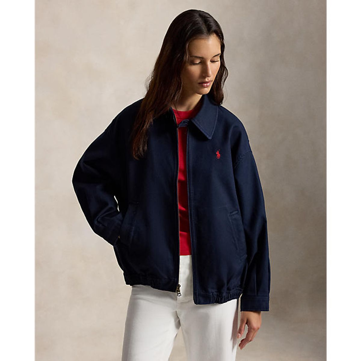 폴로 랄프 로렌(POLO RALPH LAUREN) 여성 더블 페이스 코튼 재킷(WMPOOTWNDG20086410)