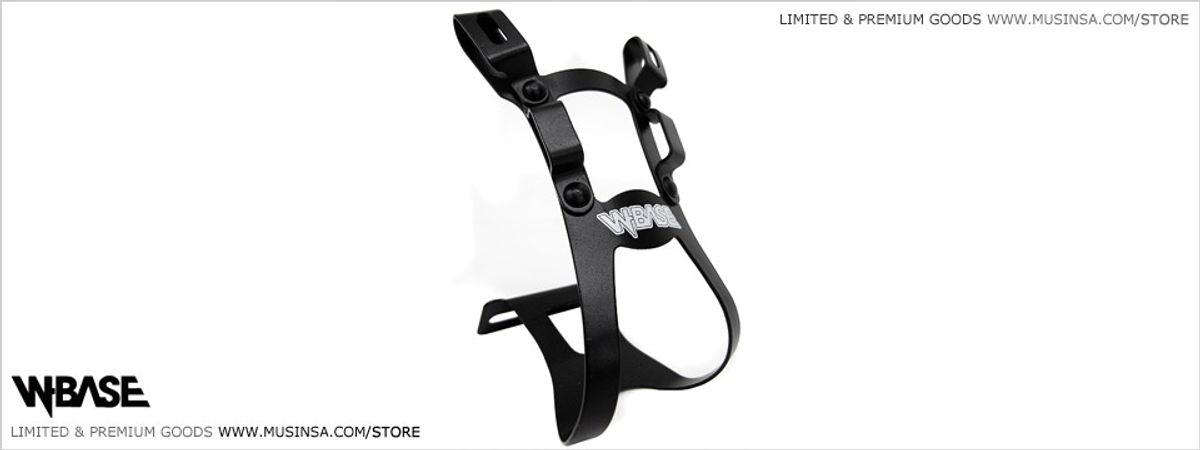 더블유베이스(W-BASE) W-Base 4 Gates Toe Clip Met Black