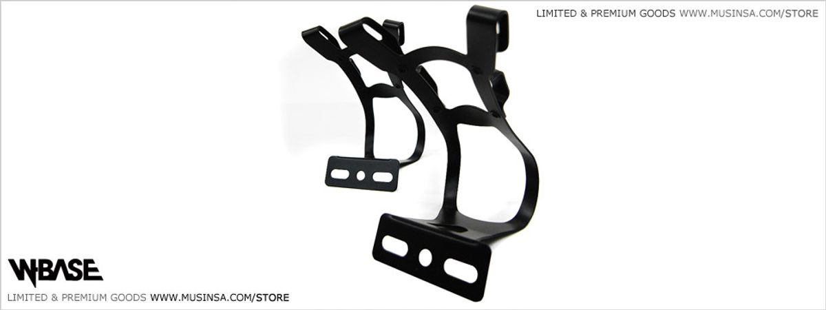 더블유베이스(W-BASE) W-Base 4 Gates Toe Clip Met Black