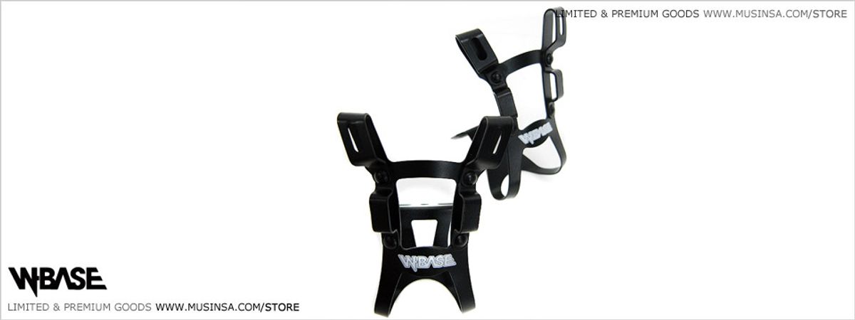 더블유베이스(W-BASE) W-Base 4 Gates Toe Clip Met Black