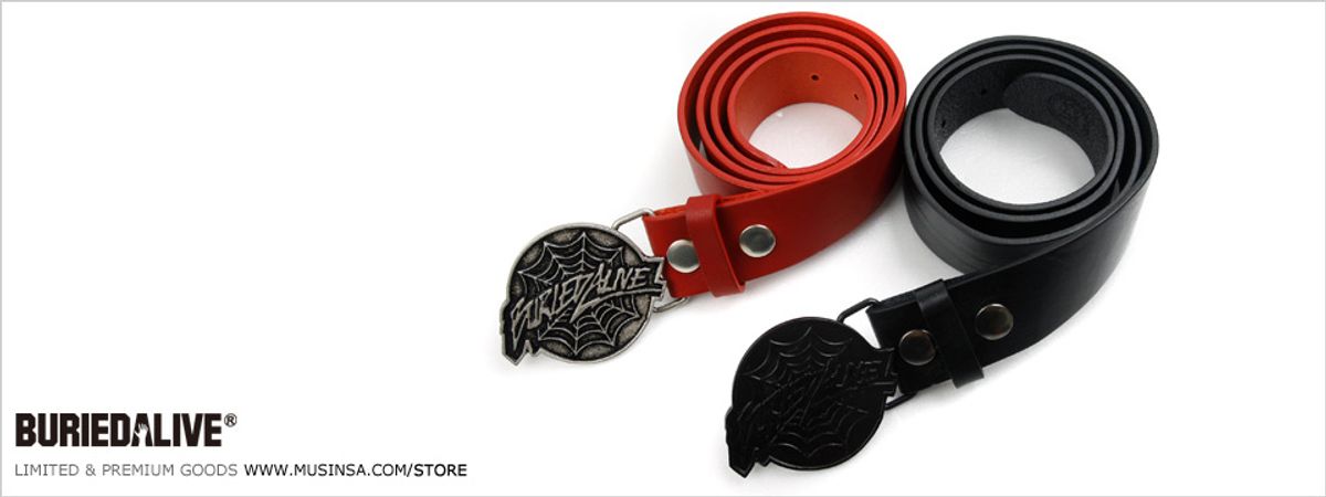 베리드얼라이브(BURIED ALIVE) Spider Logo Belt