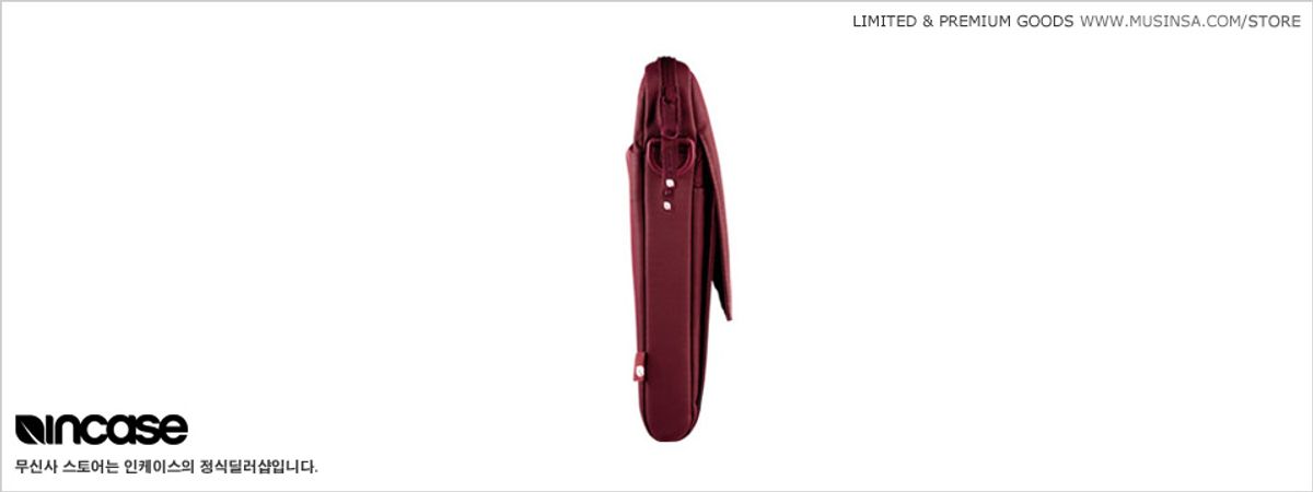 인케이스(INCASE) Nylon Sleeve w/Handles Burgandy 17