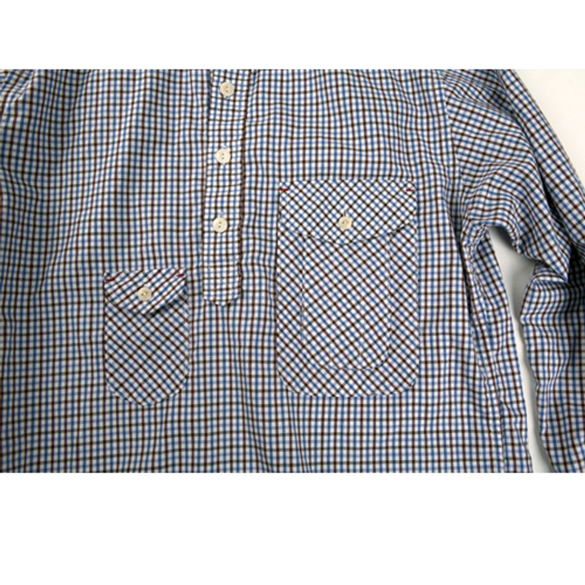 스웰맙(SWELLMOB) PULLOVER SHIRTS BROWN PLAID