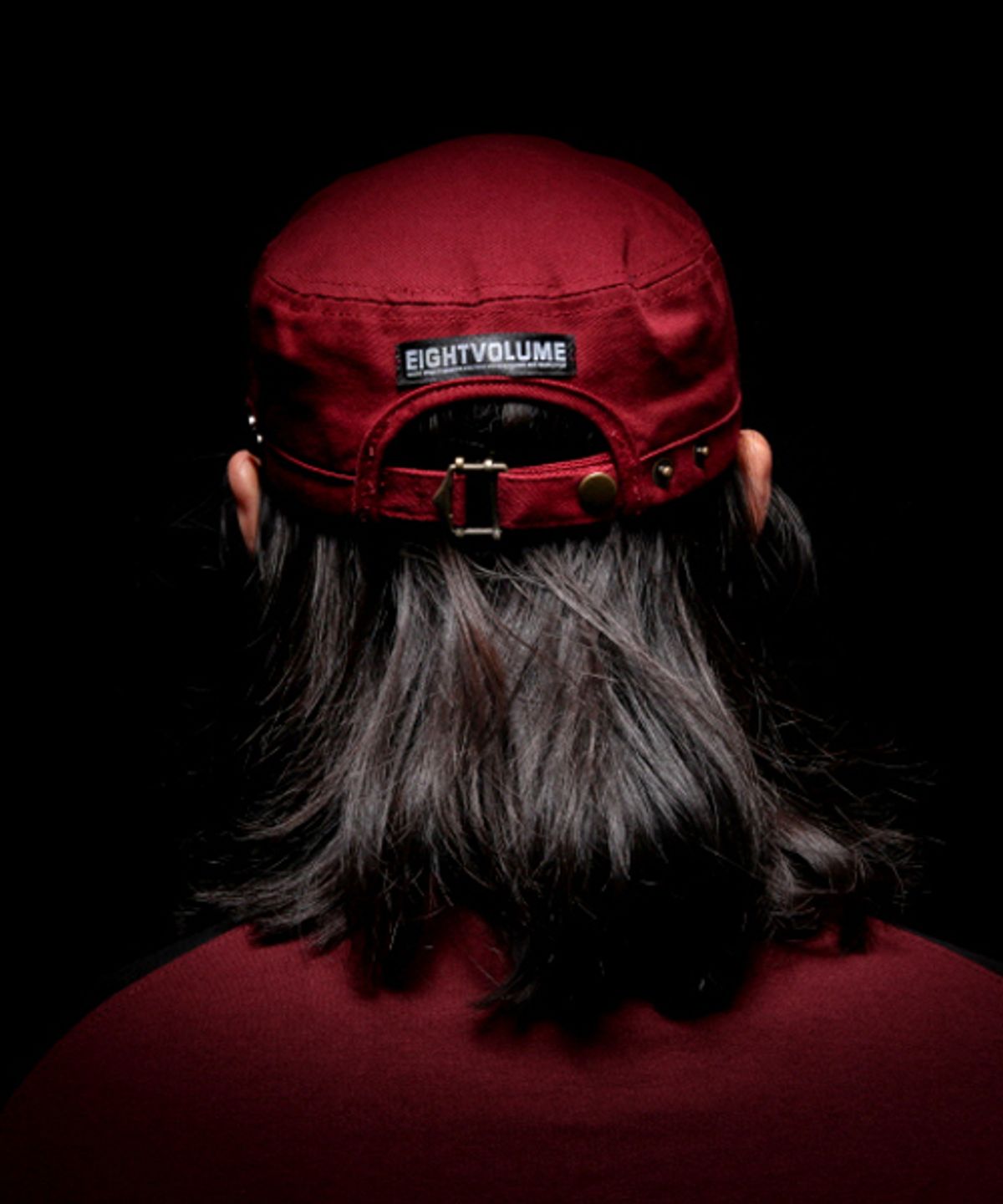 에잇볼륨(EIGHTVOLUME) EV CHAIN MILITARY CAP (RED)