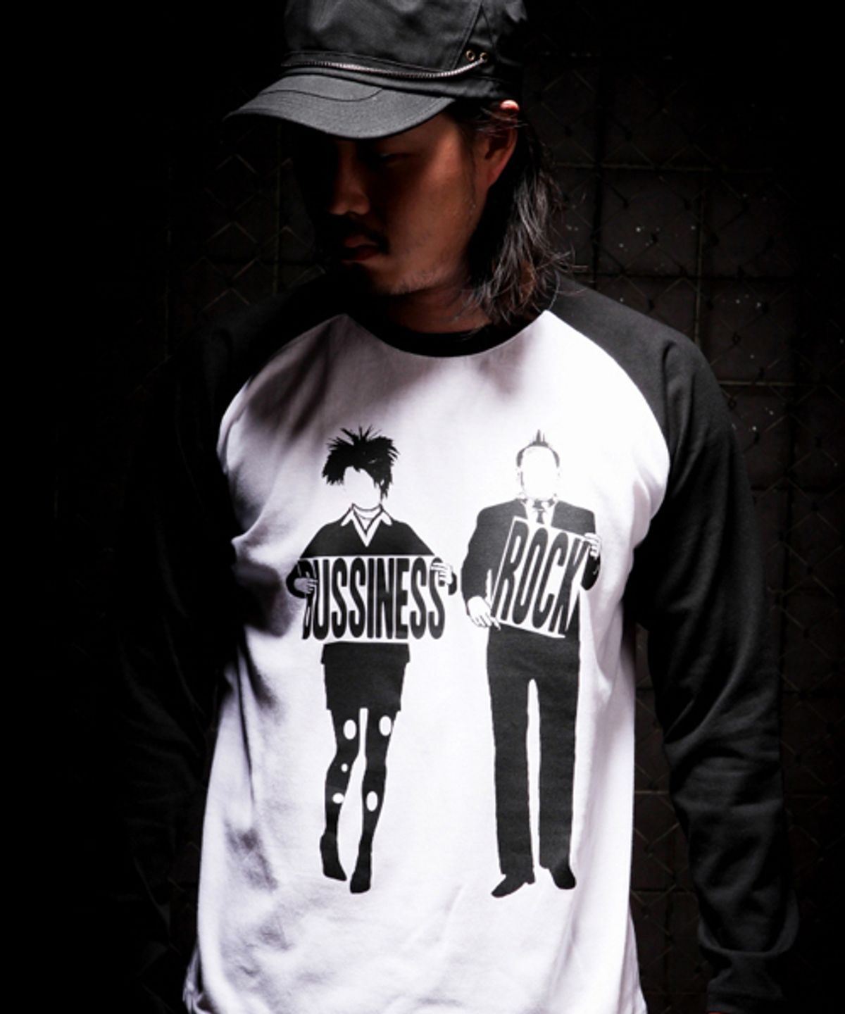 에잇볼륨(EIGHTVOLUME) BUSINESS ROCK 2 B/W RAGLAN