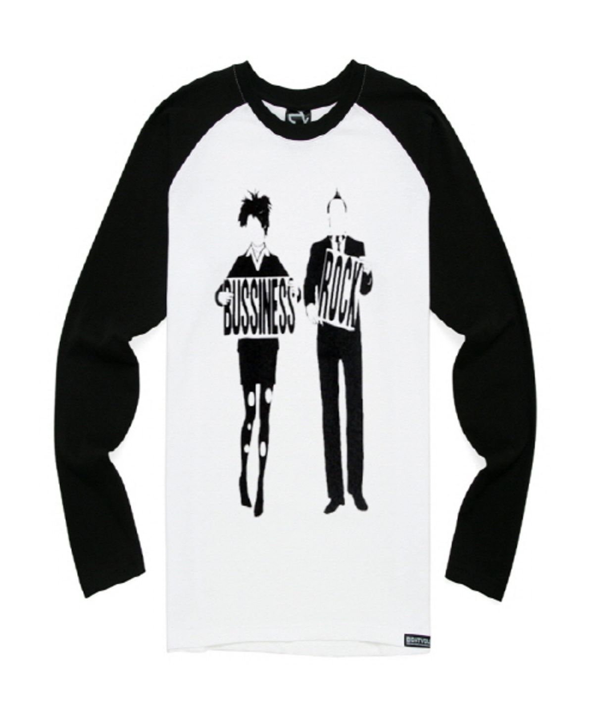 에잇볼륨(EIGHTVOLUME) BUSINESS ROCK 2 B/W RAGLAN