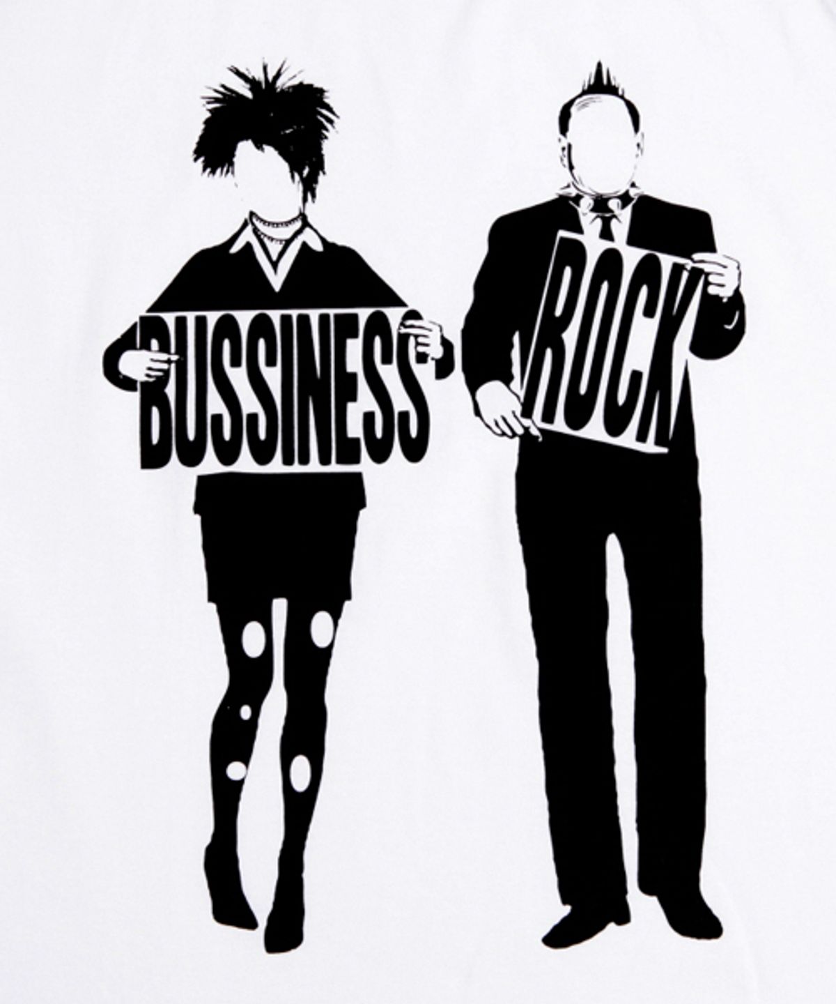 에잇볼륨(EIGHTVOLUME) BUSINESS ROCK 2 B/W RAGLAN