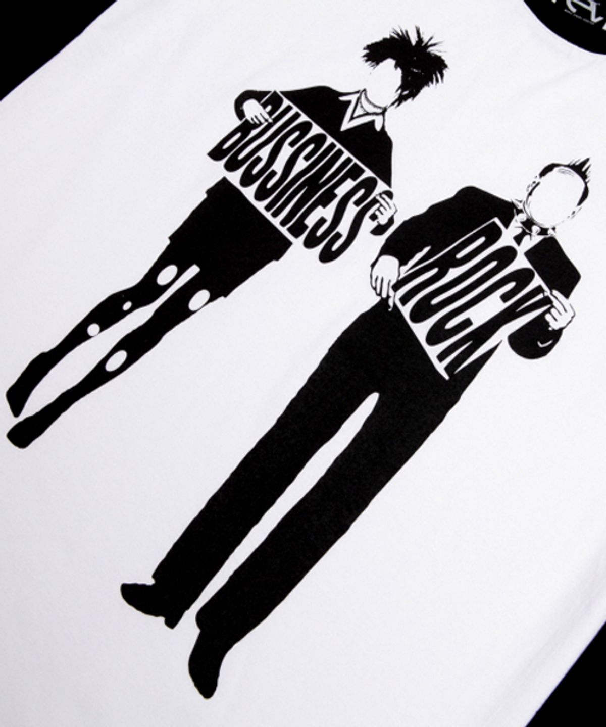 에잇볼륨(EIGHTVOLUME) BUSINESS ROCK 2 B/W RAGLAN