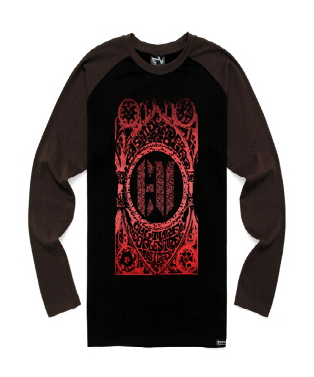 에잇볼륨(EIGHTVOLUME) EV PSYCHEDELIC B/D RAGLAN(REDGOLD)