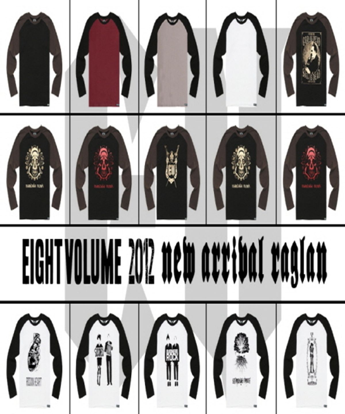 에잇볼륨(EIGHTVOLUME) MANDALA MONK B/D RAGLAN