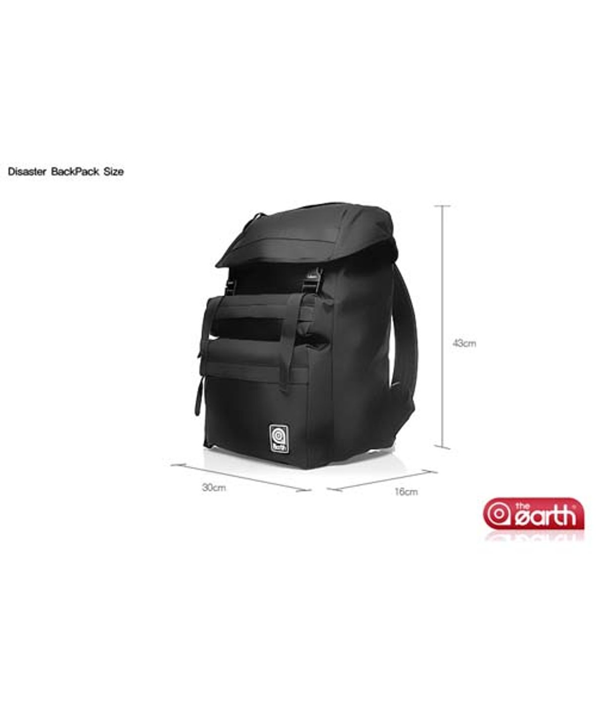 디얼스(THE EARTH) DISASTER BACKPACK BLACK NAVY
