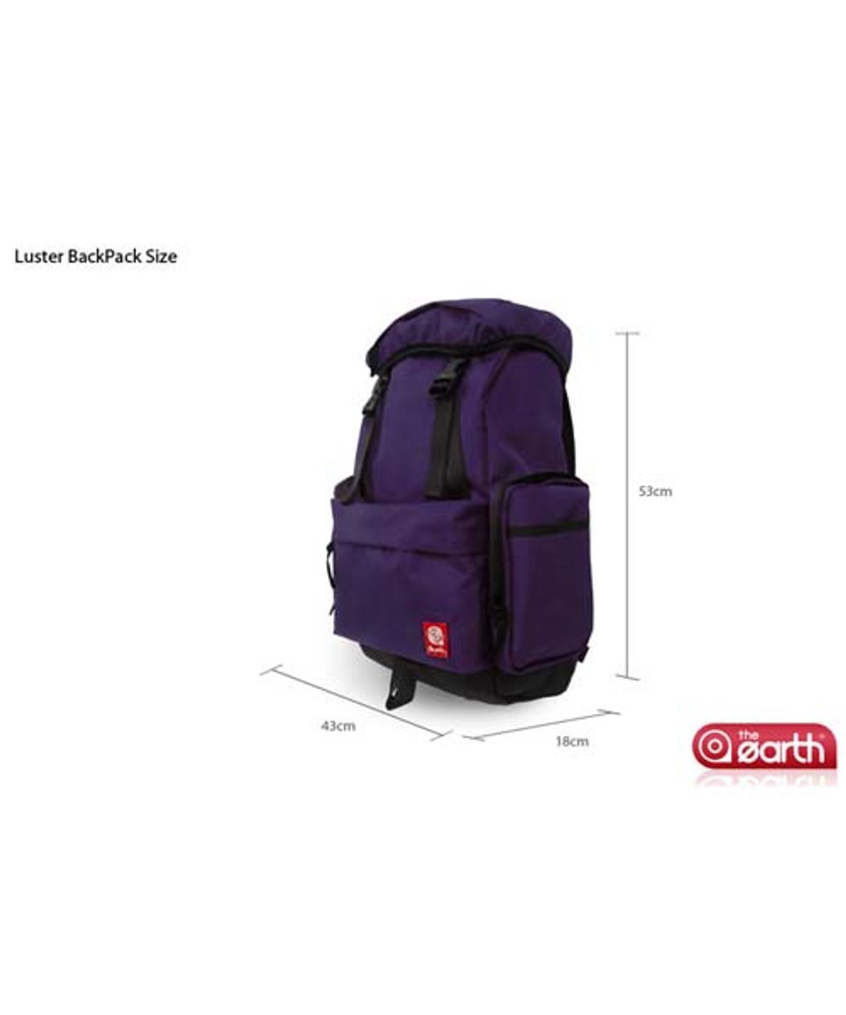디얼스(THE EARTH) LUSTER BACKPACK-PURPLE