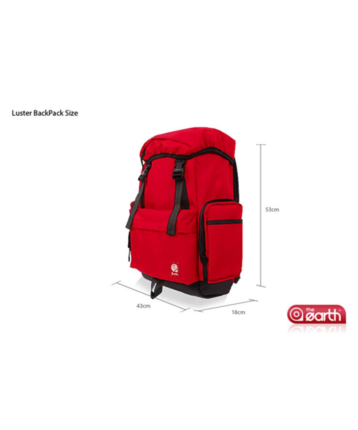 디얼스(THE EARTH) LUSTER BACKPACK-RED