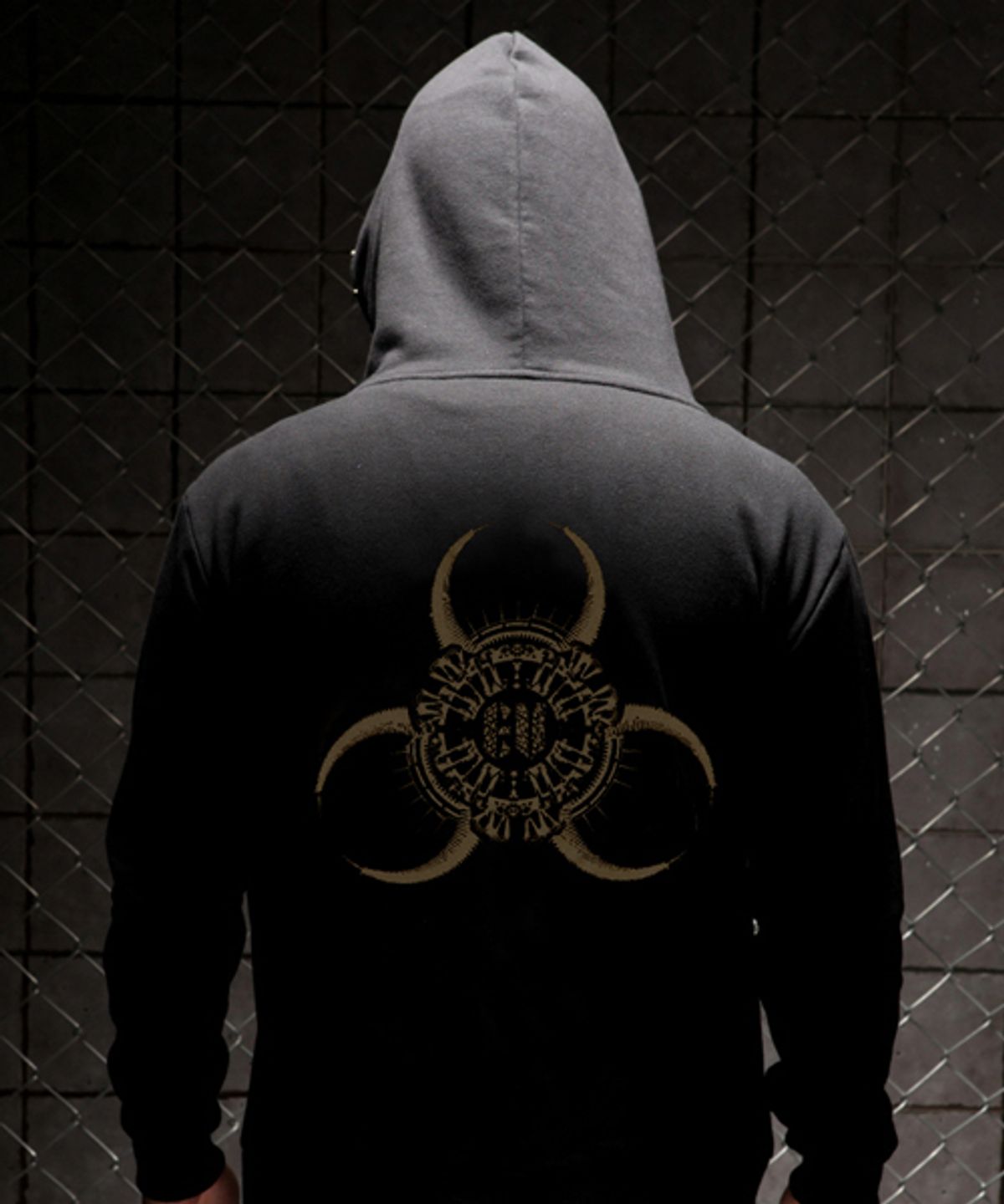 에잇볼륨(EIGHTVOLUME) EV ANTIQUE GOLD STUD HOODZIP