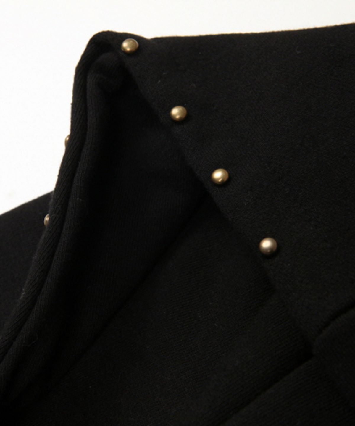 에잇볼륨(EIGHTVOLUME) EV ANTIQUE GOLD STUD HOODZIP(MANDALA MONK)