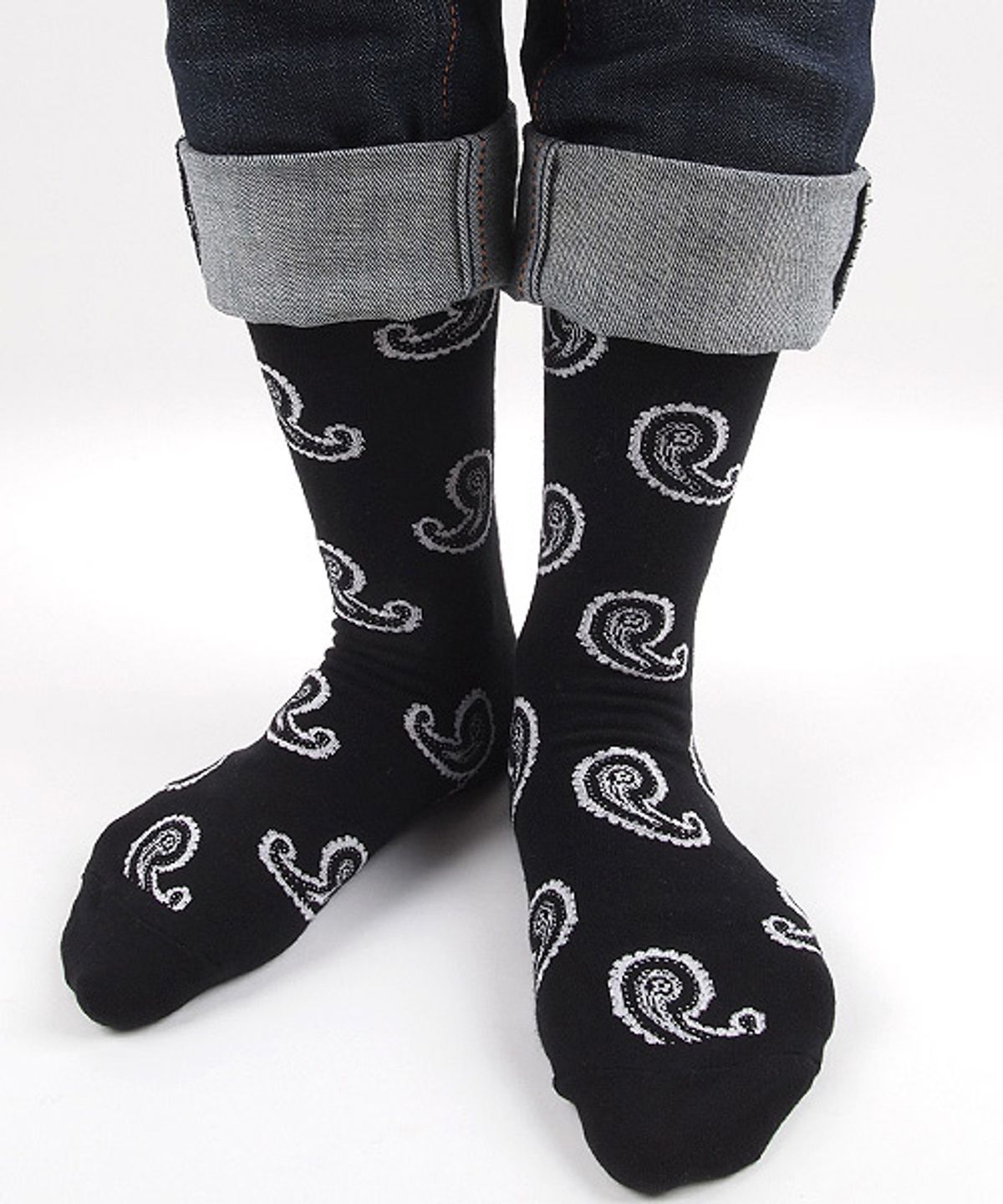 삭스더랭귀지(SOCKS THE LANGUAGE) black-paisley