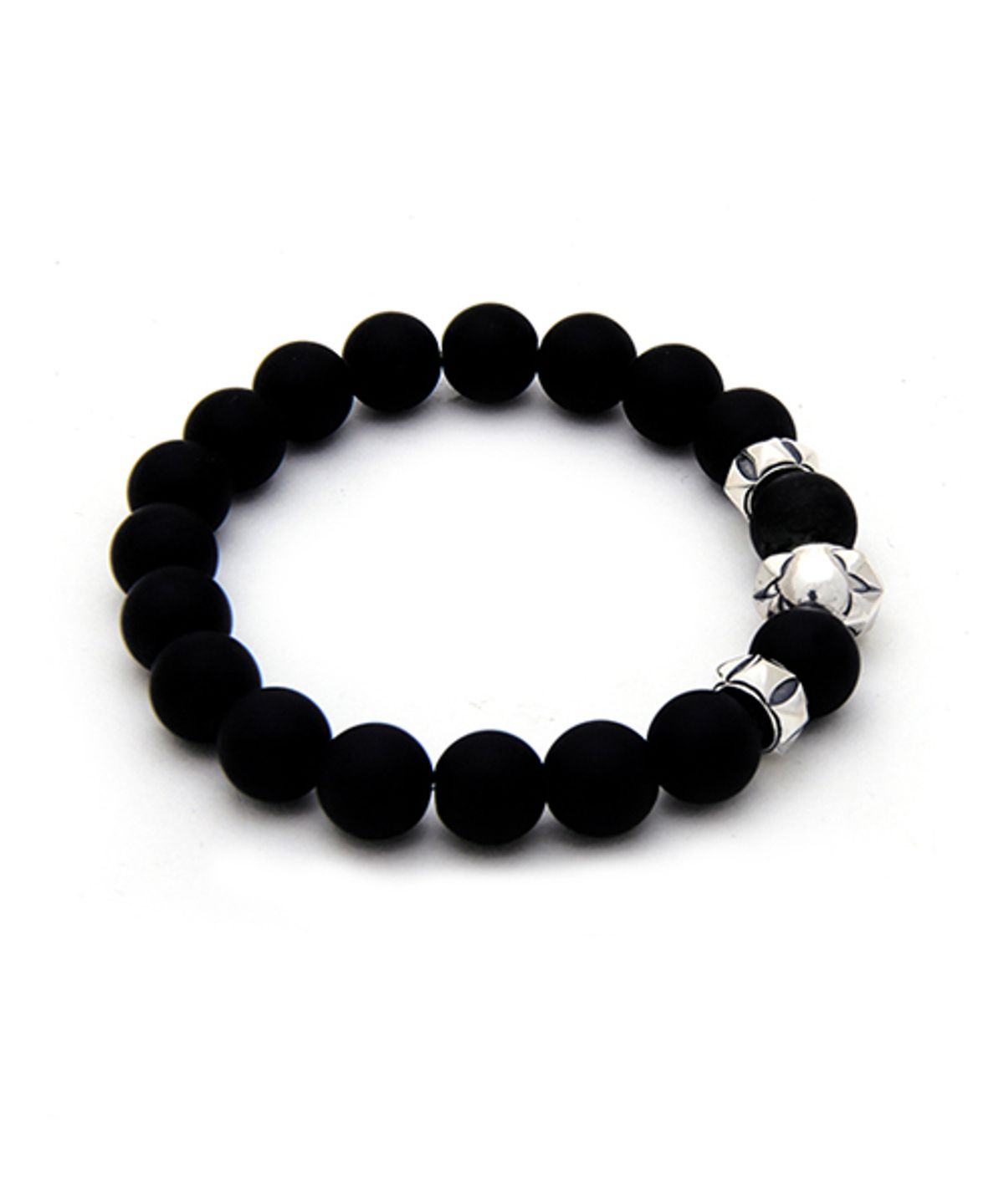 로얄피스(ROYAL PIECE) 오닉스 BALL SILVER BRACELETS