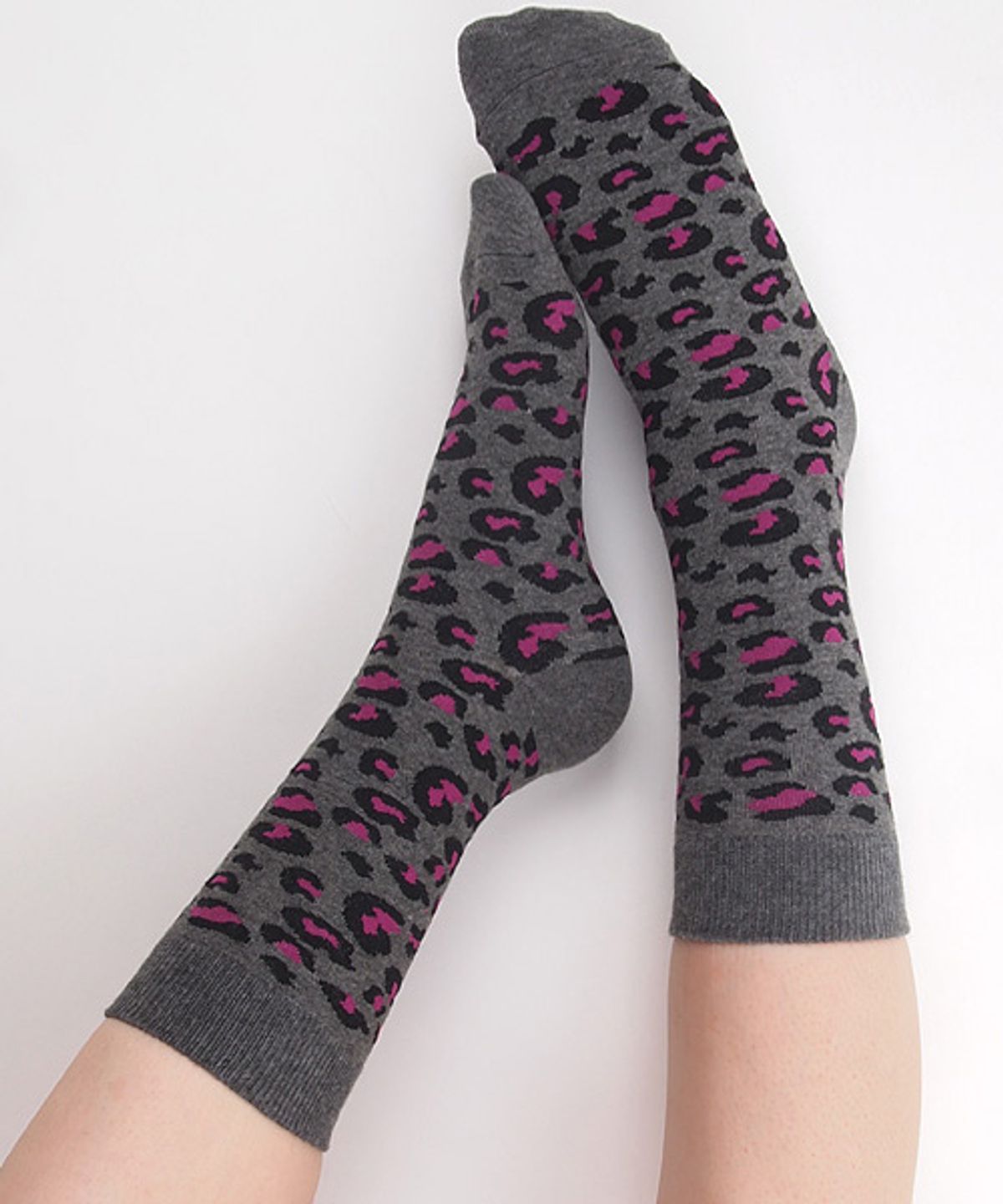 삭스더랭귀지(SOCKS THE LANGUAGE) leopard-pink