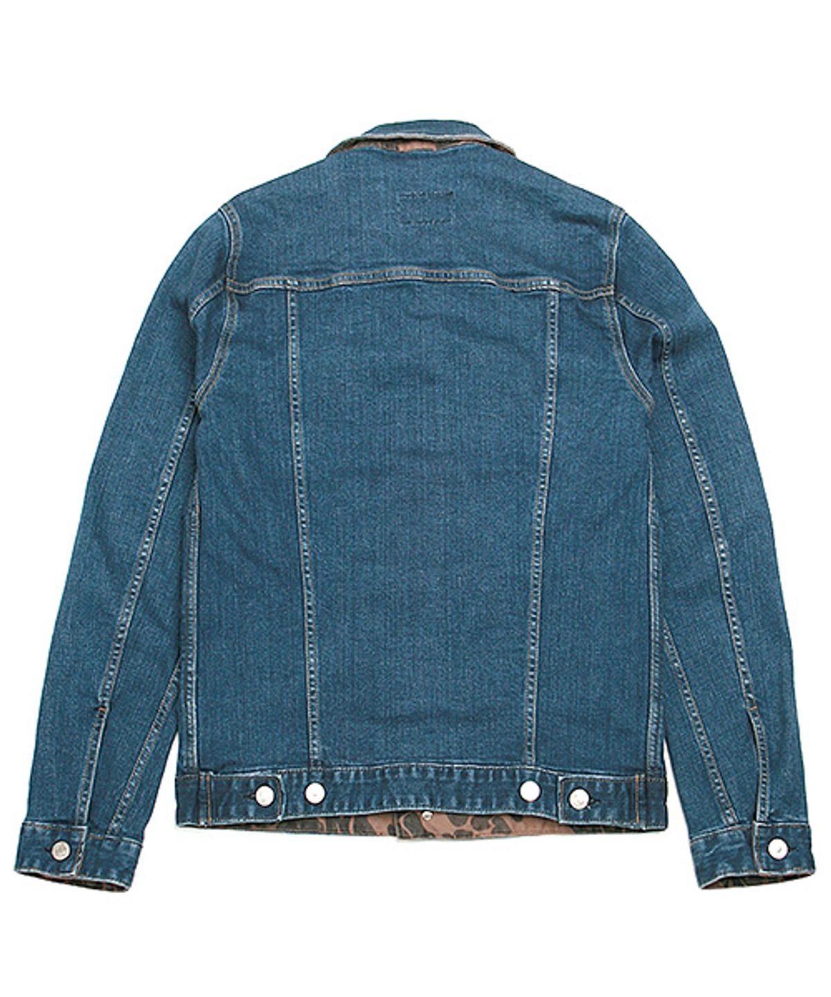 어레인지(ARRANGE) Denim Trucker Jacket (camo patched)